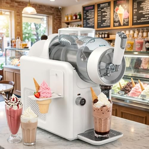 smafoseedding Slush-EIS-Maschine 2000 Ml,5-In-1-Slush-Maschine Für Säfte Und Slush-Pulver, Softeismaschine Mit 360°-Selbstreinigung,40% Schnellere Kühlung,Für Imbissstände Und Veranstaltungen White