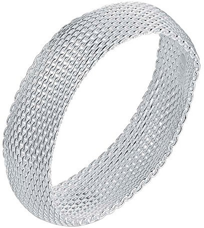Onefeart 925 Sterling Silber Armband Für Frauen Armreif Für Mädchen Mesh Armband 20MM Breite