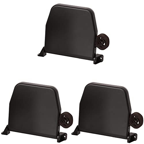 Rollwin 3x Rolladen Gurtwickler Aufputz - aus Deutschland - 155mm Lochabstand Braun Mini Rollladen Aufwickler mit 5m Gurt 14mm inklusive Rolladengurt