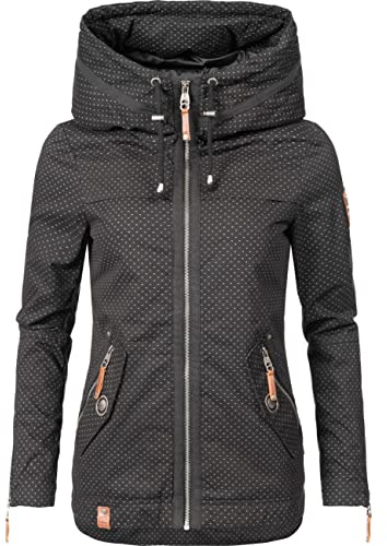 Navahoo Damen leichte Übergangsjacke mit Kapuze Wekoo XS-3XL
