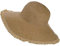 Harrys-Collection Damen Hut mit Fransen, Kopfgröße:Einheitsgröße, Farben:beige