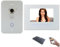MATHFEL 4 Draht Videotürsprechanlage mit Fingerprint, 170° Weitwinkel-Fischaugen-Kamera in Edelstahl und 7“ Monitor optional WLAN (Mit, 1x7'' Monitor mit WLAN Schnittstelle)
