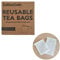Earthtopia CoffeeCloth 6er Set Wiederverwendbare Teebeutel aus Stoff | 100% Bio-Baumwolle | Teefilter Permanentfilter Mehrwegfilter Dauerfilter (5X klein, 1x groß)