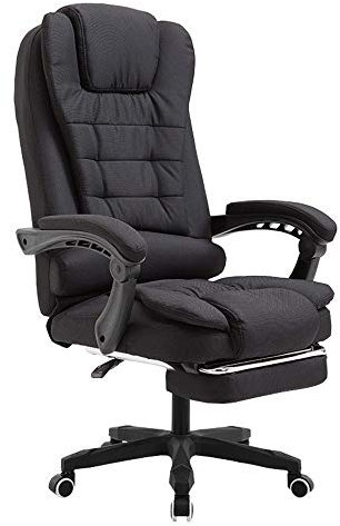 WHOJA Design Bürostuhl Moderne Einfachheit 155 ° verstellbares Design Drehstuhl aus Stoff Chefstuhl Erhöhender Dreh Lagergewicht 200kg 3 Farben optional Entspannen Sie Sich vollständig