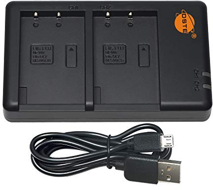 DSTE Rapid Dual Battery Charger Compatible with Olympus PS-BLS1, BLS-1, PS-BLS5, BLS-5, BLS-50, E-420, E-450, E-600, E-620, Pen E-P1, E-P2, E-P3, E-PL1, E-PL3, E-PM1, OM-D E-M10 Mark II, III, IIIs, IV