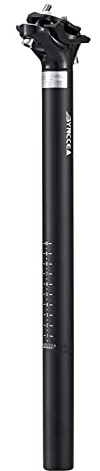 Bynccea Bike Seat Post 27.2mm 30.9mm 31.6mm Bicycle SeatPost 400mm for Mountain Bike Road Bikes MTB BMX