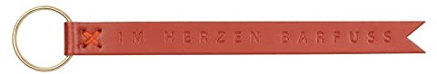 Leder Schlüsselanhänger Im Herzen barfuß