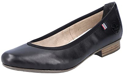 Rieker 51994, Ballet Flat, Schwarz,
