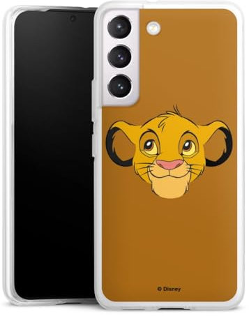 Silikon Hülle kompatibel mit Samsung Galaxy S22 Case transparent Handyhülle König der Löwen Simba Disney