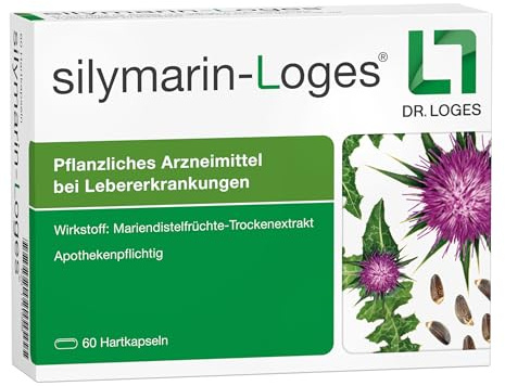 silymarin-Loges, 60 Kapseln, Pflanzliches Arzneimittel - Lebererkrankungen | Unterstützt die Leberfunktion und -regeneration