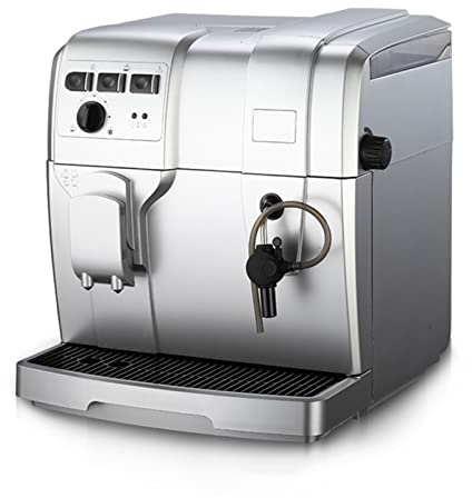 FAMYNGL Fully Automatic Coffee Machine Espresso Cappuccino Maker Italian 1.5L 19Bar 1250W Milk Bubble Cafe Mocha for Coffee Bean Grinder Home Commercial Cafe Restaurant 12 Cups,Gray