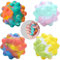 Ledeak 4 Stück Pop it Ball Fidget Spielzeug, Fidget Ball Popit Ball Antistressball Spielzeug Stressball Set Squishy Bubble Ball, Squeeze Spielzeug Stressbälle Fidget Toy für Kinder Erwachsene Teens