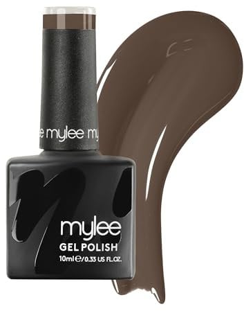 Mylee Gel Nail Polish 10ml [Choco-Latte] UV/LED Soak-Off Nail Art Manicure Pedicure for Professional, Salon & Home Use [Autumn/Winter 2022] - Long Lasting & Easy to Apply