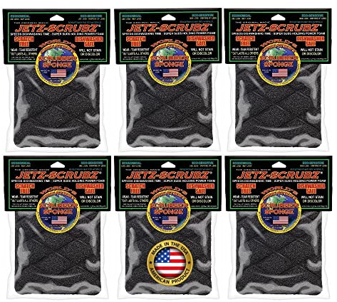 Jetz-Scrubz The Original Magic Scrubber Sponge Rectangle Harold Import (6-Pack)