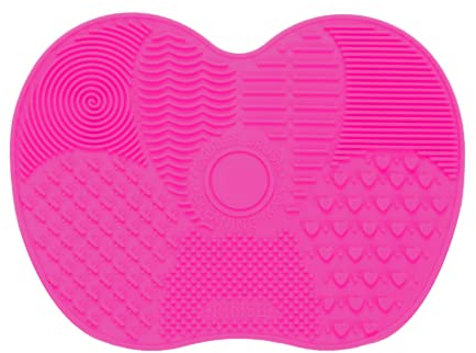 Tampone in Silicone per Pennelli per il Trucco, Silicone Trucco Spazzola di Pulizia Mat, Spazzole per Cosmetici Tappetino per Pulizia, Strumento per la Pulizia dei Pennelli da Trucco