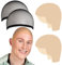 NICENEEDED 2 Stücke Glatze Latex Kappe, 2 Stücke Haarnetz Schwarz, Latex Glatze Kappe Dehnbare Mesh-Perücke Halloween Cosplay Kopf Zubehör Makeup Glatze Perücke Kappe Kostüm Zubehör