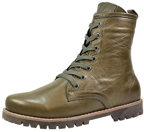 Andrea Conti Damen Stiefelette Boot Schnürung Leder Profilsohle 0342847, Größe:39 EU, Farbe:Mehrfarbig