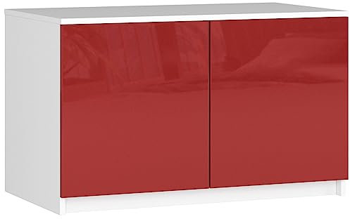 AKORD | Garderobenerweiterung | Erhöht das Fassungsvermögen des Kleiderschranks | Zwei Einlegeböden | Komfort | Robust | Für jedes Design | Einfach zu montieren | Weiß/Weiß glänzend