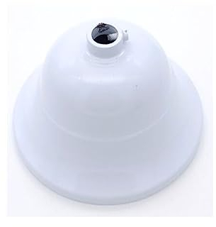 prometeo electronics Rosone metallico copri fili per lampadario classico colore bianco diametro 90mm