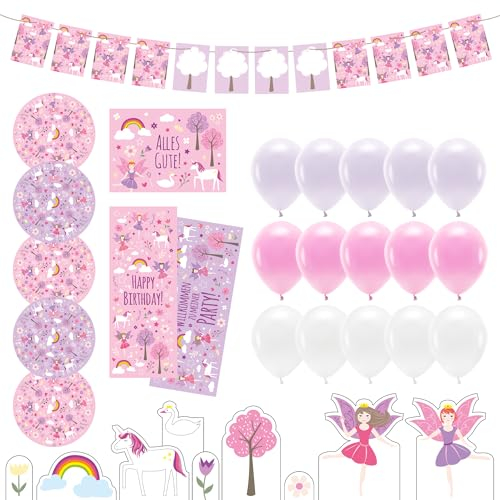 Einhorn / Märchen Dekobox Kindergeburtstag Luftballons Kindergeburtstag Girlande Kindergeburtstag Einhorn Luftballons Einhorn Girlande Einhorn Poster Einhorn Mottobox Einhorn Partybox Einhorn