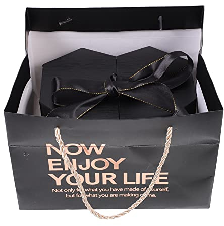 Cabilock 1 Satz Liebe Geschenkbox Luxusangebot Geschenkbox in Herzform Romantische Geschenkbox Clamshell-geschenkbox Geschenkverpackung Band-box Polyester Blumen Brautjungfer