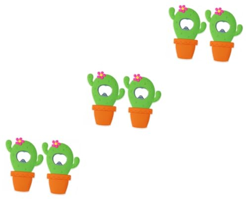 HOMSFOU 6 Stk Bonsai-Flaschenöffner Flaschenöffner mit Kühlschrankmagneten kühlschrankaufkleber kühlschrank magnete Bieröffner Aufkleber-Magnete Deckelentferner Kaktus-Flaschenöffner