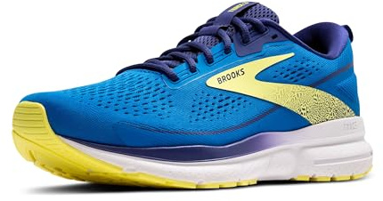 Brooks Herren Trace 3 Sneaker, Elektroblau/Marineblau/Zitronengelb, 41 EU