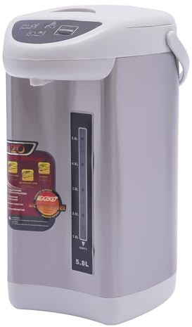 4L Elektrischer Wasserspender 750W Edelstahl Heißwasserspender Thermopot Büro Hause Wasserkühler Grau Wasserkocher Teekocher Geeignet für Haus Schule Büro und andere Orte