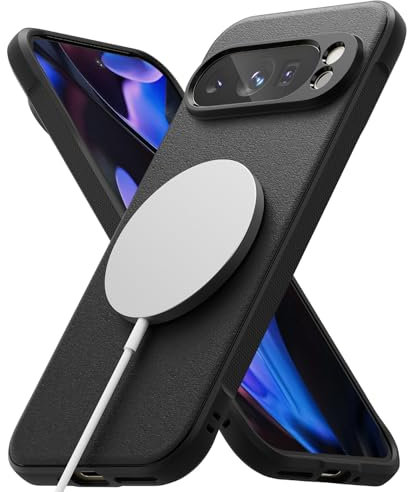 Ringke Onyx Compatible con Funda Google Pixel 9 Pro XL y Compatible con MagSafe, Se Siente Bien en la Mano, Resistente al Aceite y la Suciedad, Cortes Precisos para la Cámara - Magnetic Black
