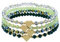 GoPaw Damen Kristall Perlen Armband,Mehrschichtiges Steine Armband,Damen Kristall Perlen Armband,Paar/Freundschafts/Partner Armbänder (Grün3-Herz)