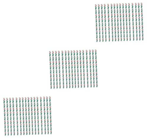 minkissy 150stücke Weihnachts-papierstrohhalme Mit Grünen Punkten Getränkesauger Für Festliche Anlässe Für Partys Picknicks Und Familienfeiern