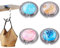 Apdvenk Taschenhalter für Tisch, 4 Stück Handtaschenhalter für Tisch Faltbare Antirutsch Handtaschenhalter, Marmorierung Taschenhalter für Handtaschen, Taschenhalter Tisch für Restaurant Büro
