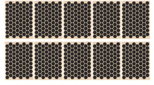 10Pcs Cell Phone Grip Stickers, Anti Slip Hexagonal Phone Grip Tape Stickers for Phone Mouse Laptop Tablet Gaming Case
