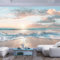 JIAOQSS Wall Mural Wallpaper 3D Landscape Beach Nature Kindergarten Childre Border Hotels Paintings Child Early Education Center Study Removable Panorama