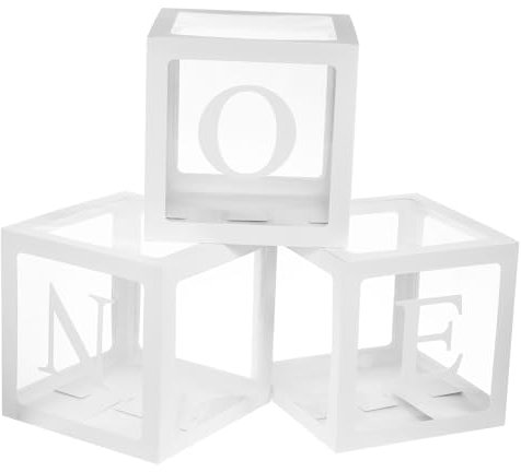 Yardwe 1Satz Dusche Ballons Boxen Party Layout Boxen mit Buchstaben für Kindergeburtstag Deko für Babyparty und Geburtstagsfeiern