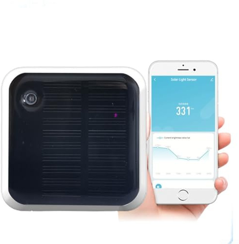 Wasserdichter, solarbetriebener Außenlichtsensor, für Tuya Smart für Zigbee, zur intelligenten Steuerung von motorisierten Vorhängen, Markisen und Schaltern, unterstützt App-Überwachung