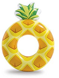 Intex 56266NP Bouée Tube Ananas, 117cm x 86cm