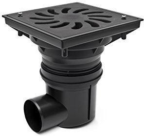 DN75 Siphon de cave et de cour en plastique avec vis Clapet anti-retour