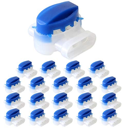 ECENCE Morsetti per cavi compatibili con robot tagliaerba, Set da 20 Connettori impermeabili con gel, Kit di riparazione per filo perimetrale dei robot tosaerba