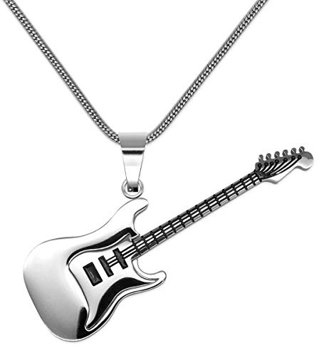 Soul-Cats Kettenanhänger E-Gitarre mit Kette aus Edelstahl