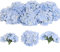 Tifuly 12 pezzi di ortensie artificiali, fiori di ortensie di seta con steli fiori finti per bouquet da sposa, decorazioni per la casa in ufficio, composizioni floreali, centrotavola