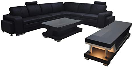 jvmoebel Leder Couch Wohnlandschaft Eck Garnitur Design Sofa L-Form A1109B Sofas Couchen