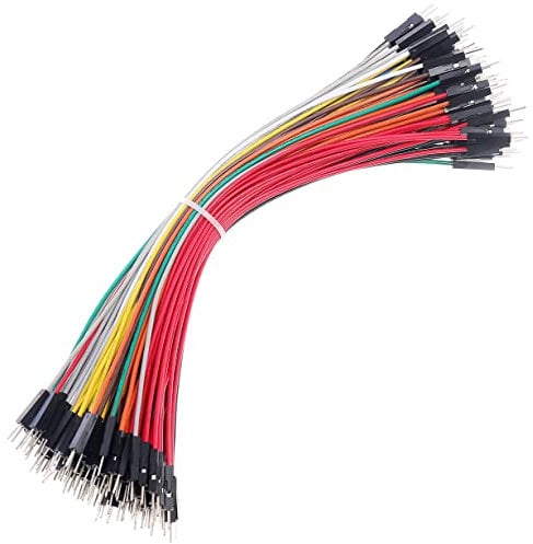 Breadboard Jumper Wires 20AWG, Bestlus Exclusives Male to Male jumper wires 20 CM 10 Colors Pack of 120 Jumper Cables Square Head 0.1'' (Male-Male, 20CM, 20CM / 8'')