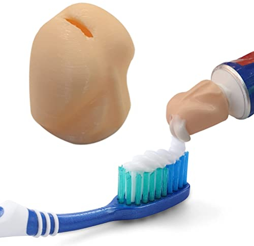 Tianbi Self Closing Toothpaste Caps,Funny Toothpaste Cap, Self Closing Toothpaste Dispenser for Kids Adults, Bathroom Supplies, No Mess No Waste