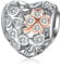 Annmors Jewelry Rose Gold Four leafs Charms for Woman-925 Sterling Silver Dangle Pendant Bead,Jewelry Beads DIY Gifts for Women Bracelet & Necklace