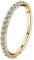 OUFER Bauchnabelpiercing, 14g, 10 mm, aufklappbar, CZ Bauchnabelpiercing Ring Gold Chirurgenstahl kurzer Langer Piercing Bauchnabel Silber Belly Button Piercing Schmuck Frauen