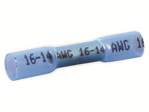 QUADRIOS Stoßverbinder mit Schrumpfschlauch 1,5mm² 2,5mm² vollisoliert blau 1 Set 22C466