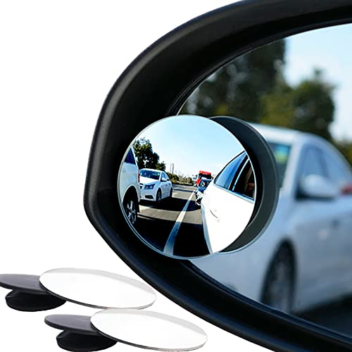 2 Stück Toter Winkel Spiegel Auto - HD Selbstklebend Weitwinkelspiegel, Wasserdicht, 360° Drehbar für General Autospiegel