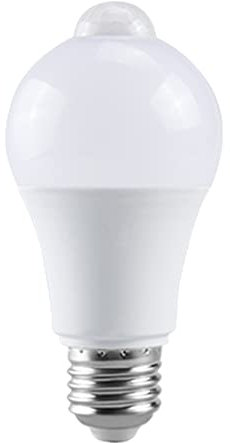 Pmkvgdy 85-265V E27 PIR Motion Sensor Lamp 12W Bulb with Motion Sensor Infrared Motion Detector Security Light Warm Light