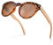 MIAROZ Sonnenbrillen Holz,Sonnenbrille Damen,Walnuss Holz Sonnenbrille Polarisiert UV400-Schutz (braun)